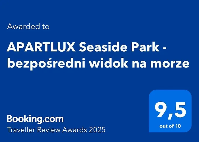 APARTLUX Seaside Park - bezpośredni widok na morze